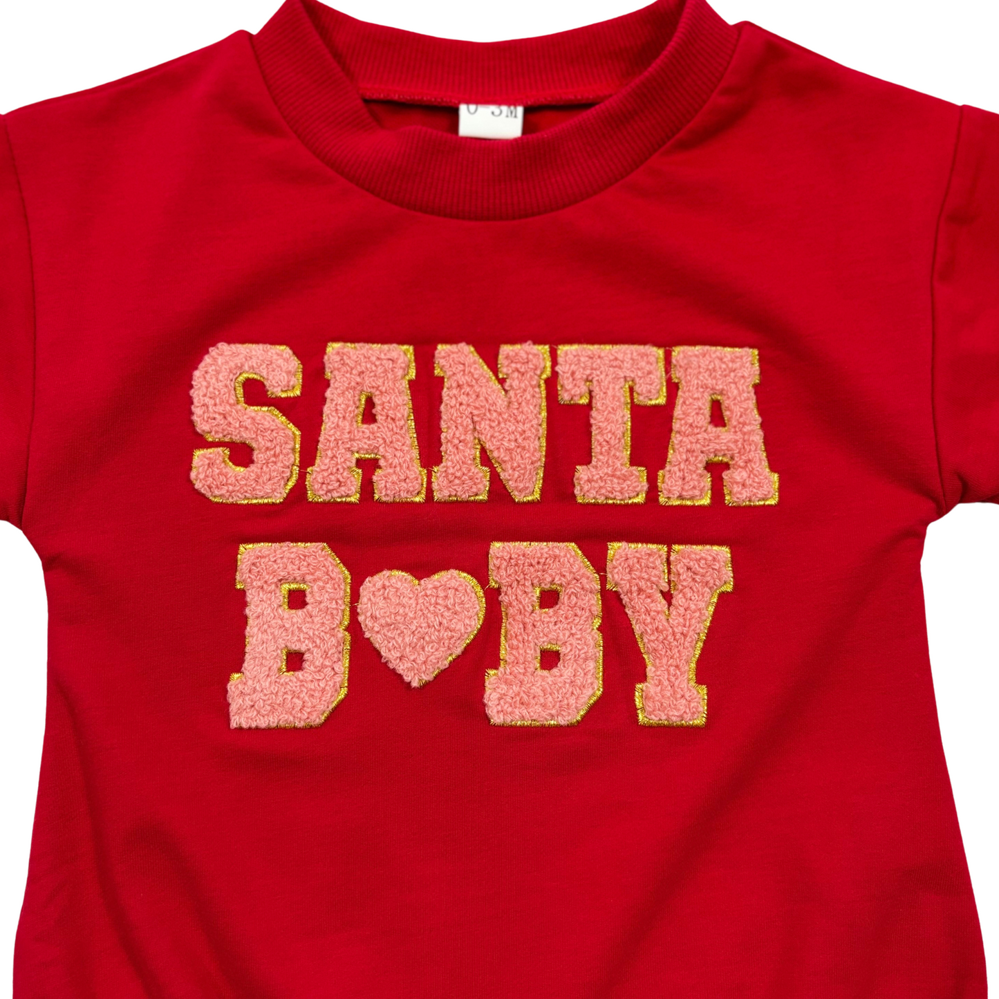 Baby Santa Baby Red Bubble Romper
