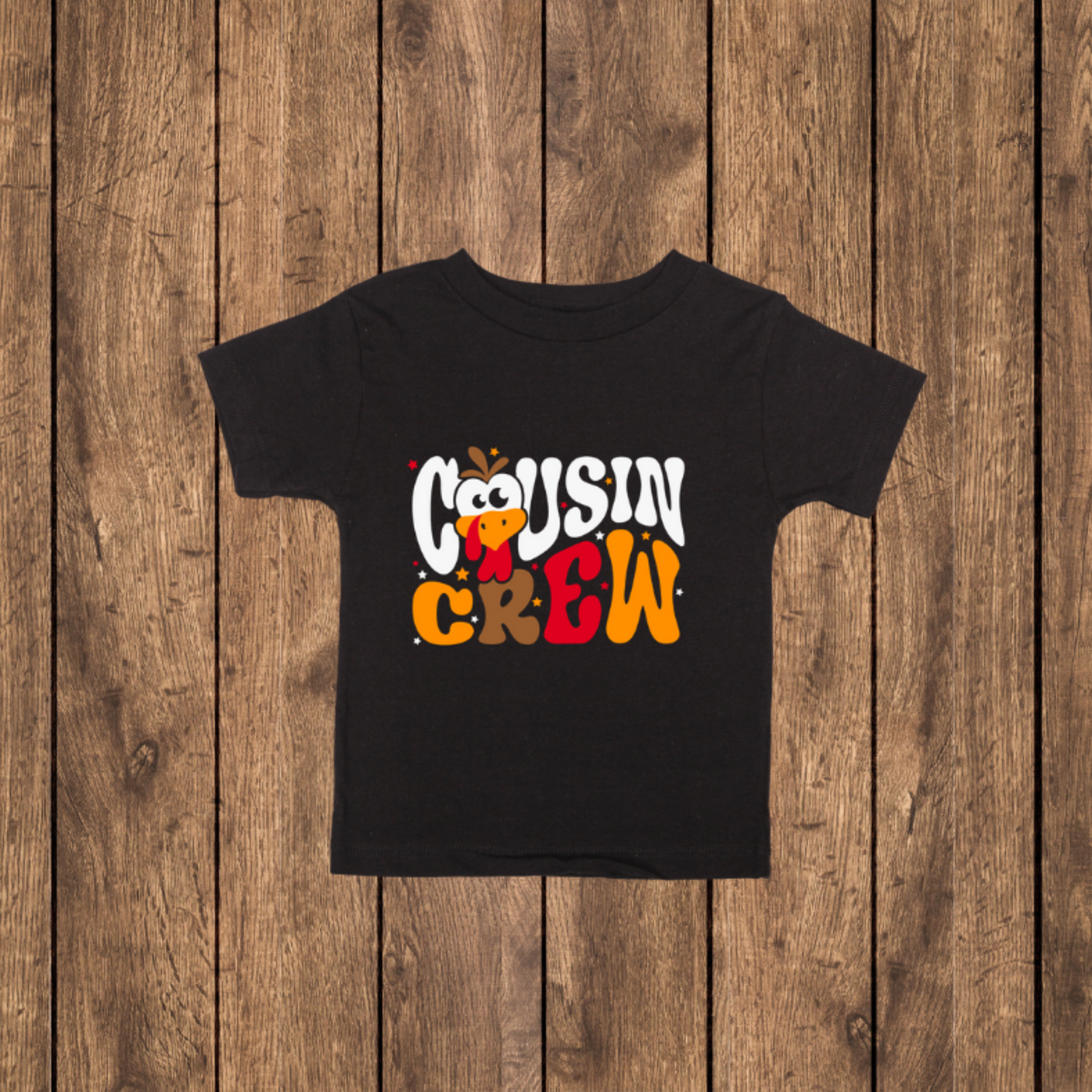 Cousin Crew Thanksgiving T Shirts Black or White Unisex