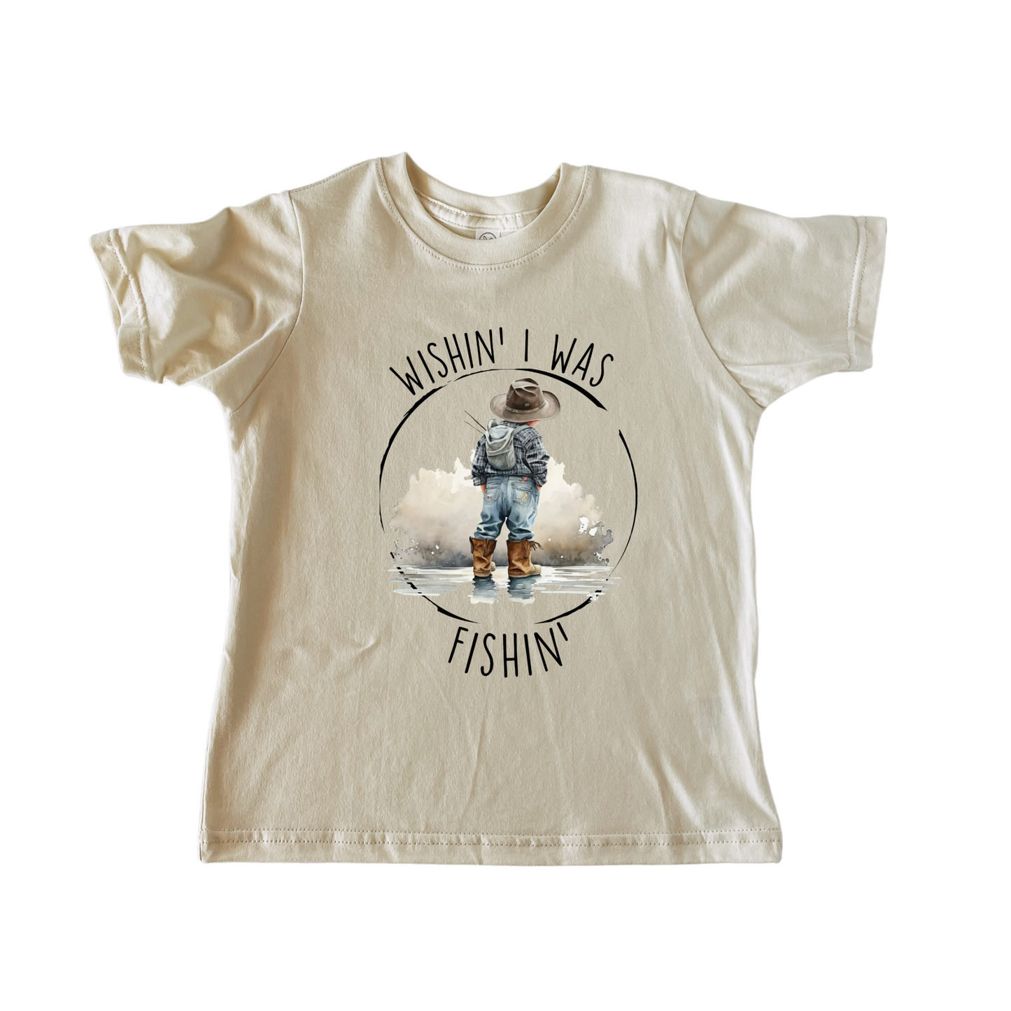 Boys Wishin I Was Fishin T-shirt
