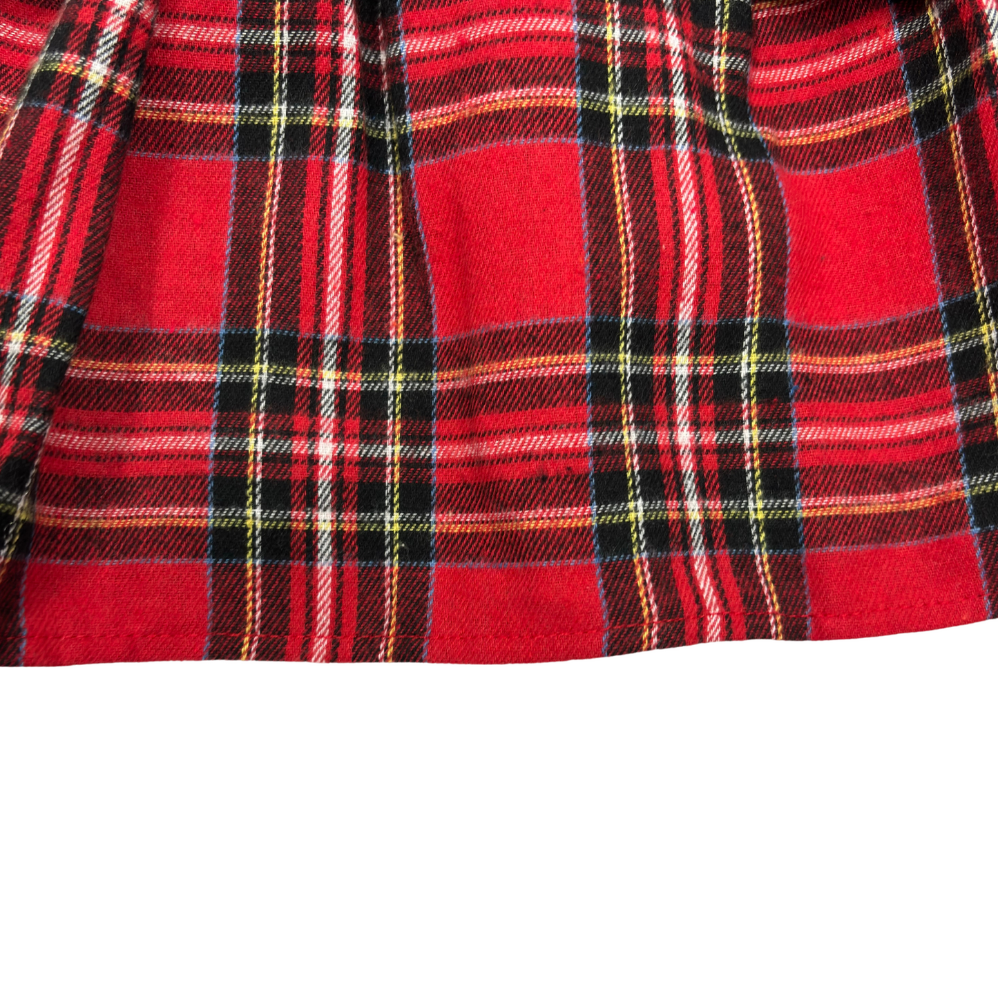 Black and Plaid Belted Dress