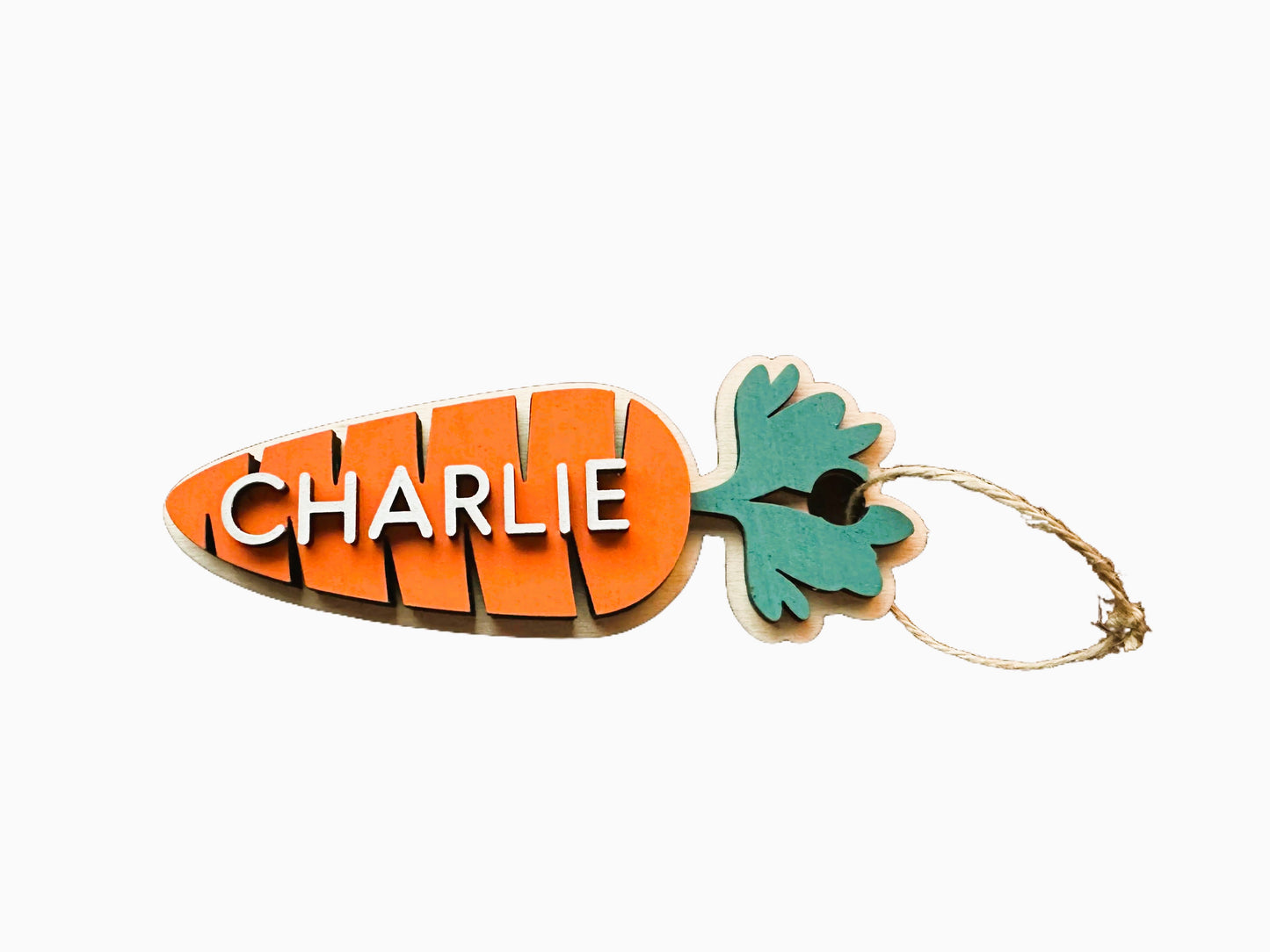 Personalized Carrot Ornament - Easter Basket Tag - Easter - Gift Tag
