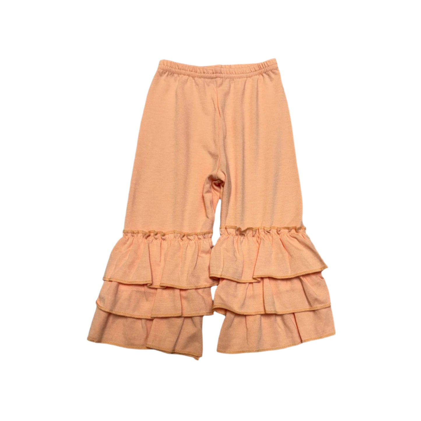 Girls pumpkin tunic ruffle pants set