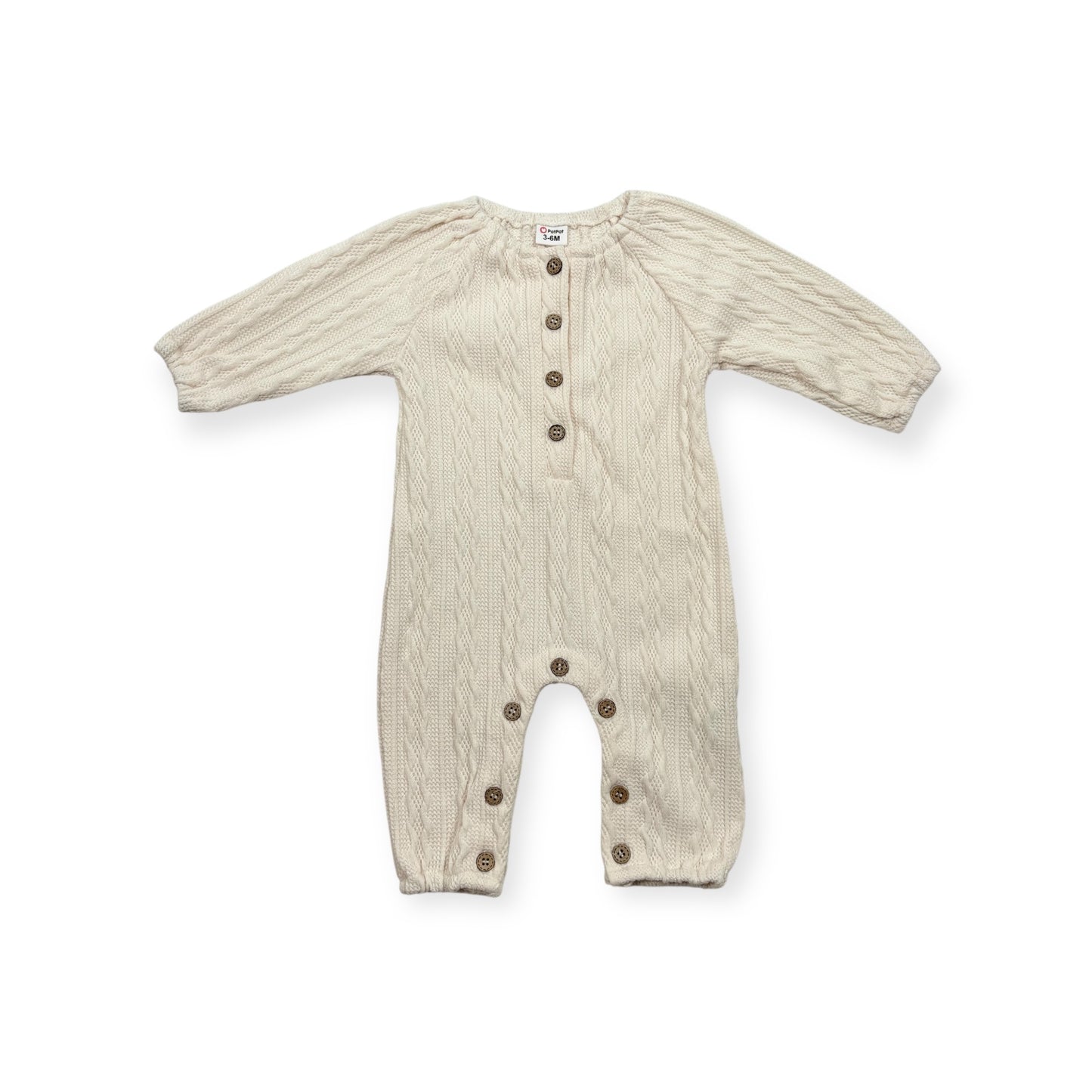 Button Design Long-sleeve Jumpsuit