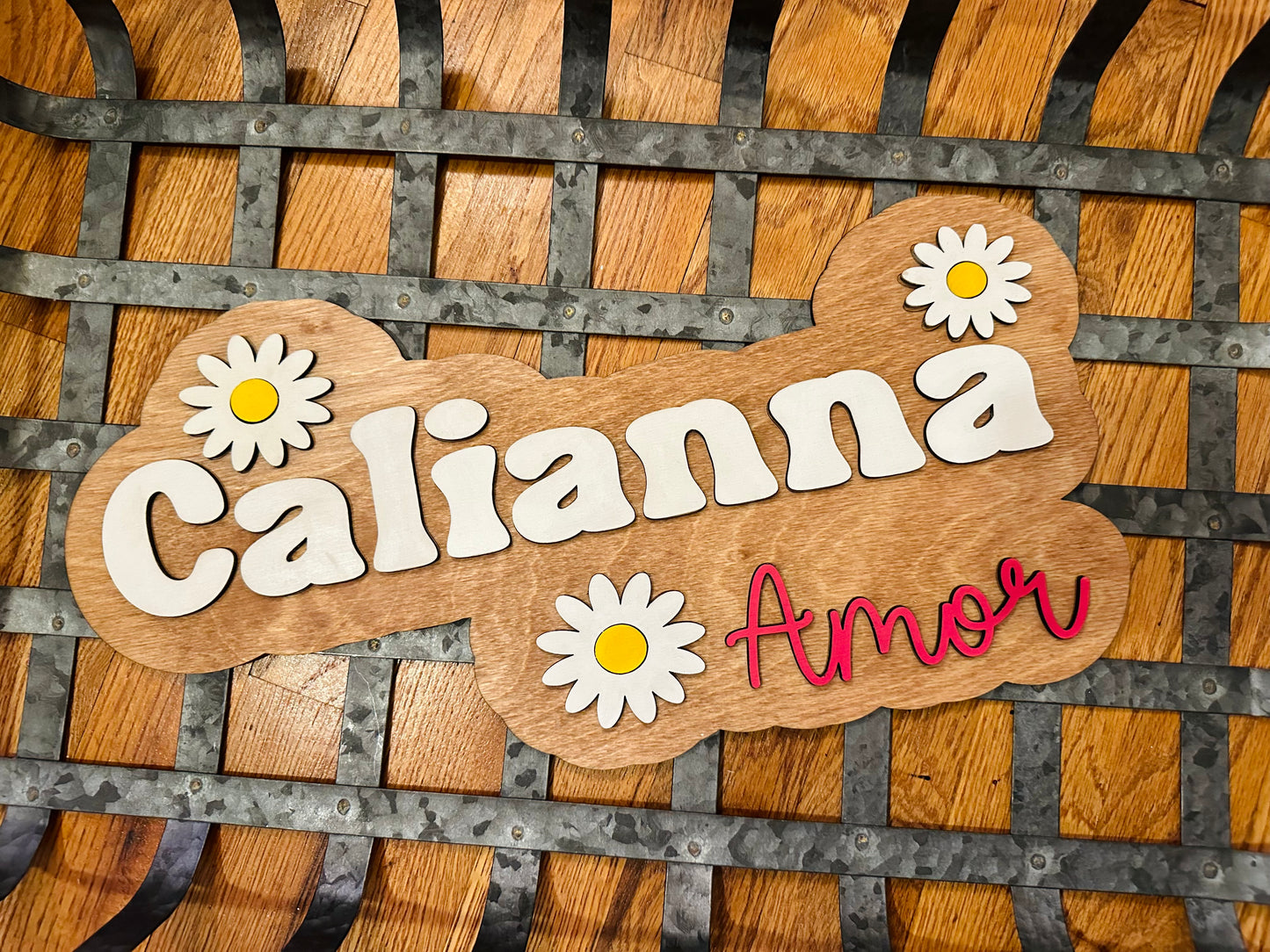 Personalized Daisy Name Sign