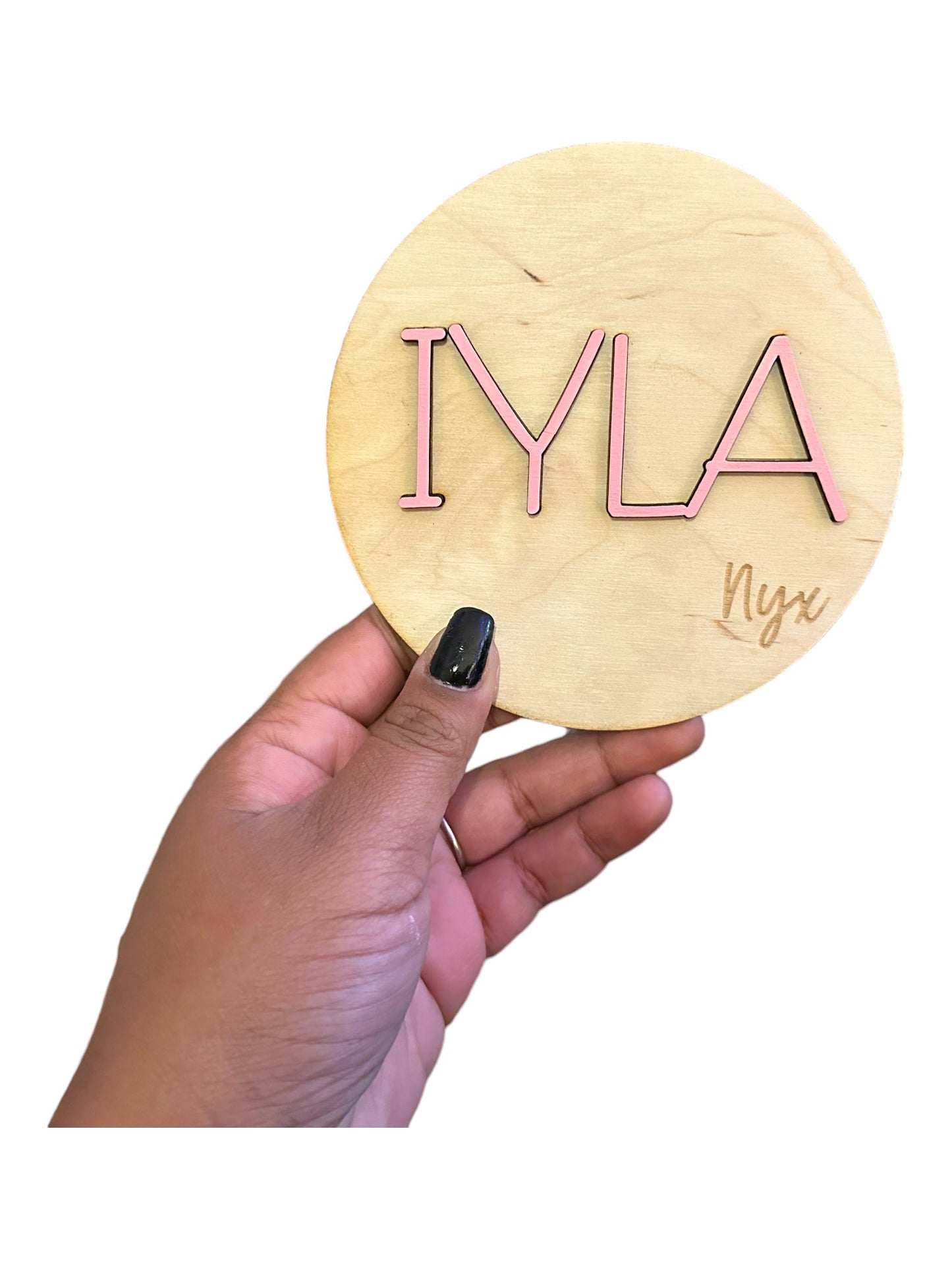 Personalized Birth Announcement Round