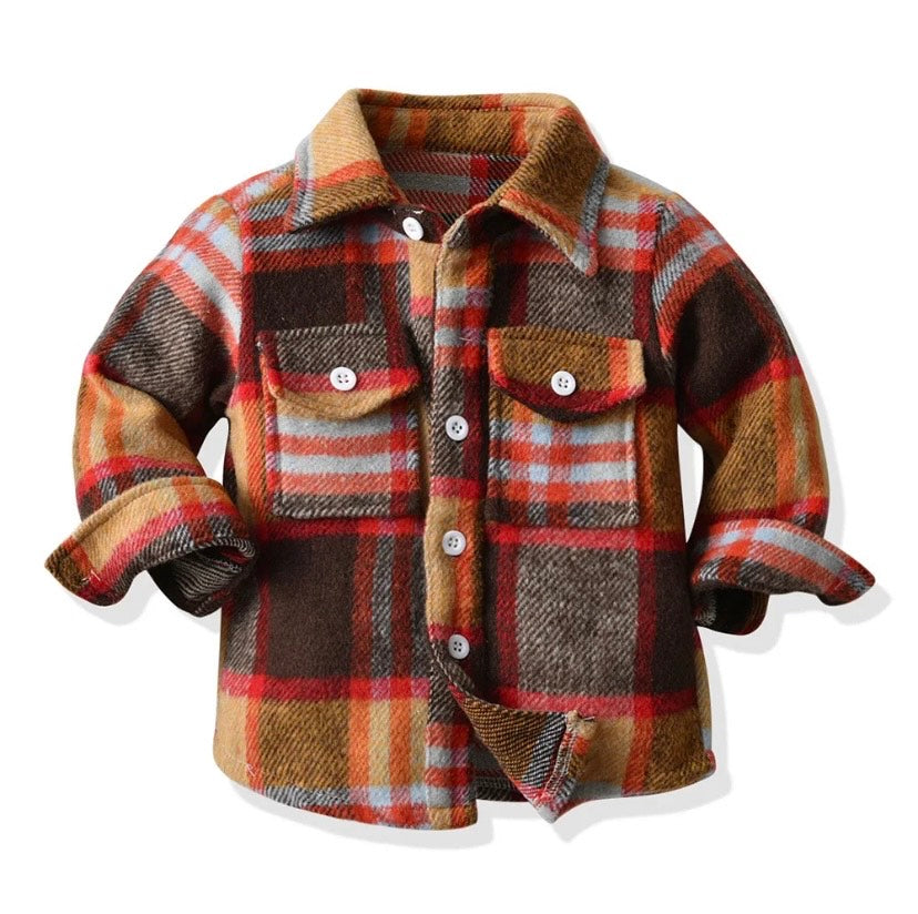 Plaid Long Sleeve Flannel Shirt