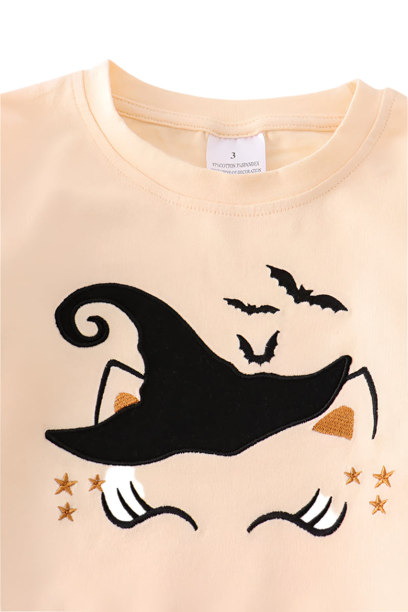 Halloween cat skirt set