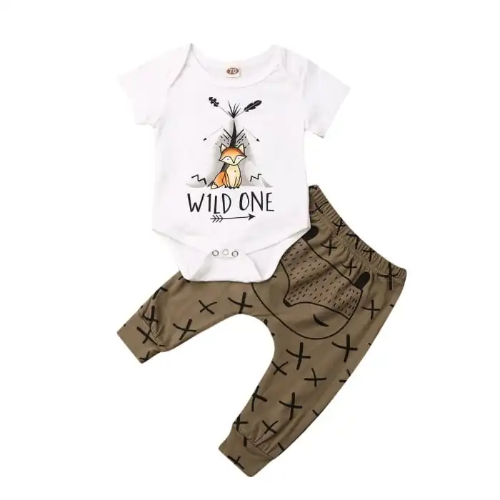 Baby Boy Wild One Fox Outfit