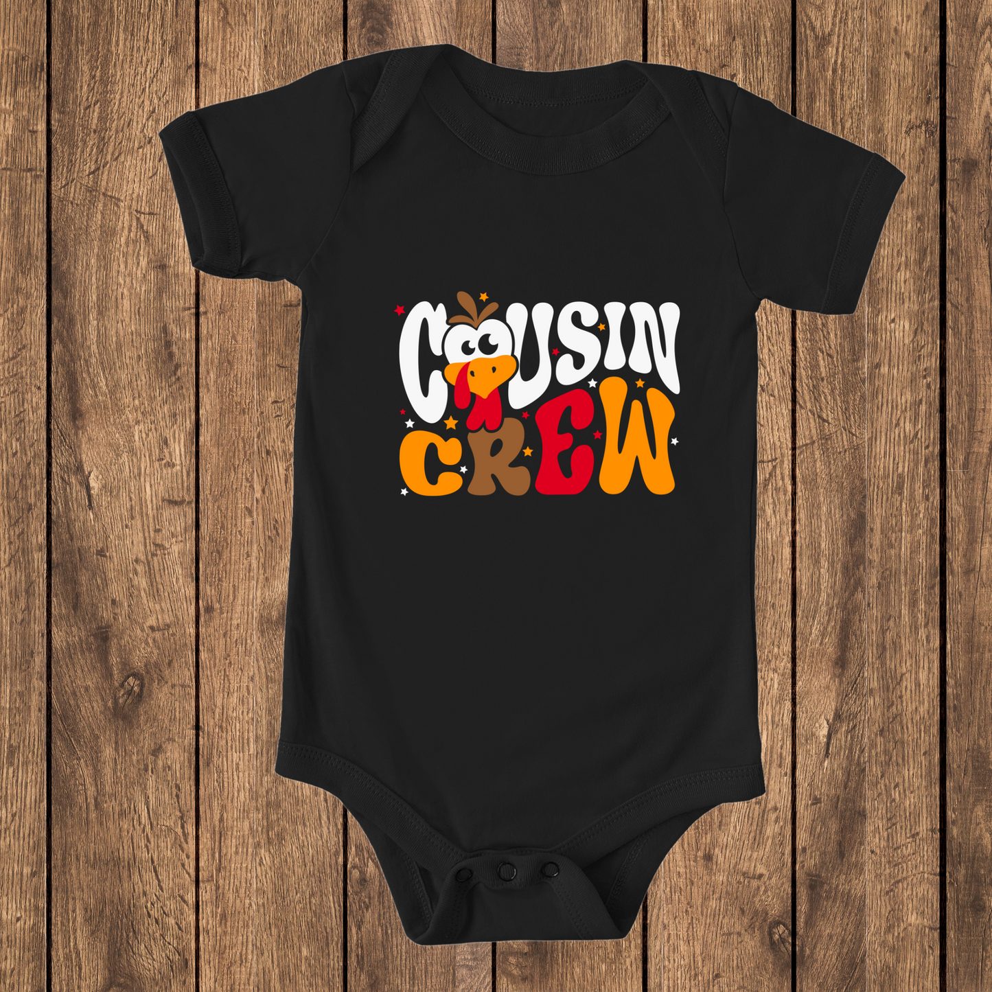 Cousin Crew Thanksgiving Bodysuit Black or White Unisex