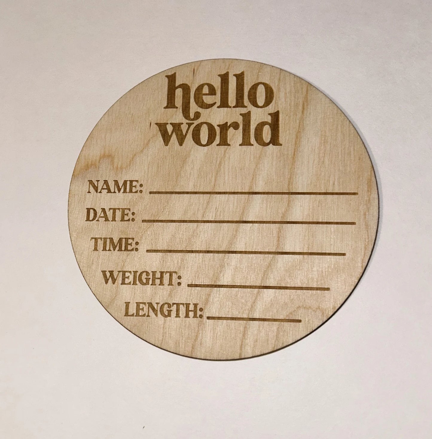 Birth Announcement Rounds