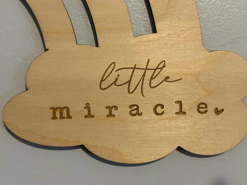 Little Miracle Rainbow Sign