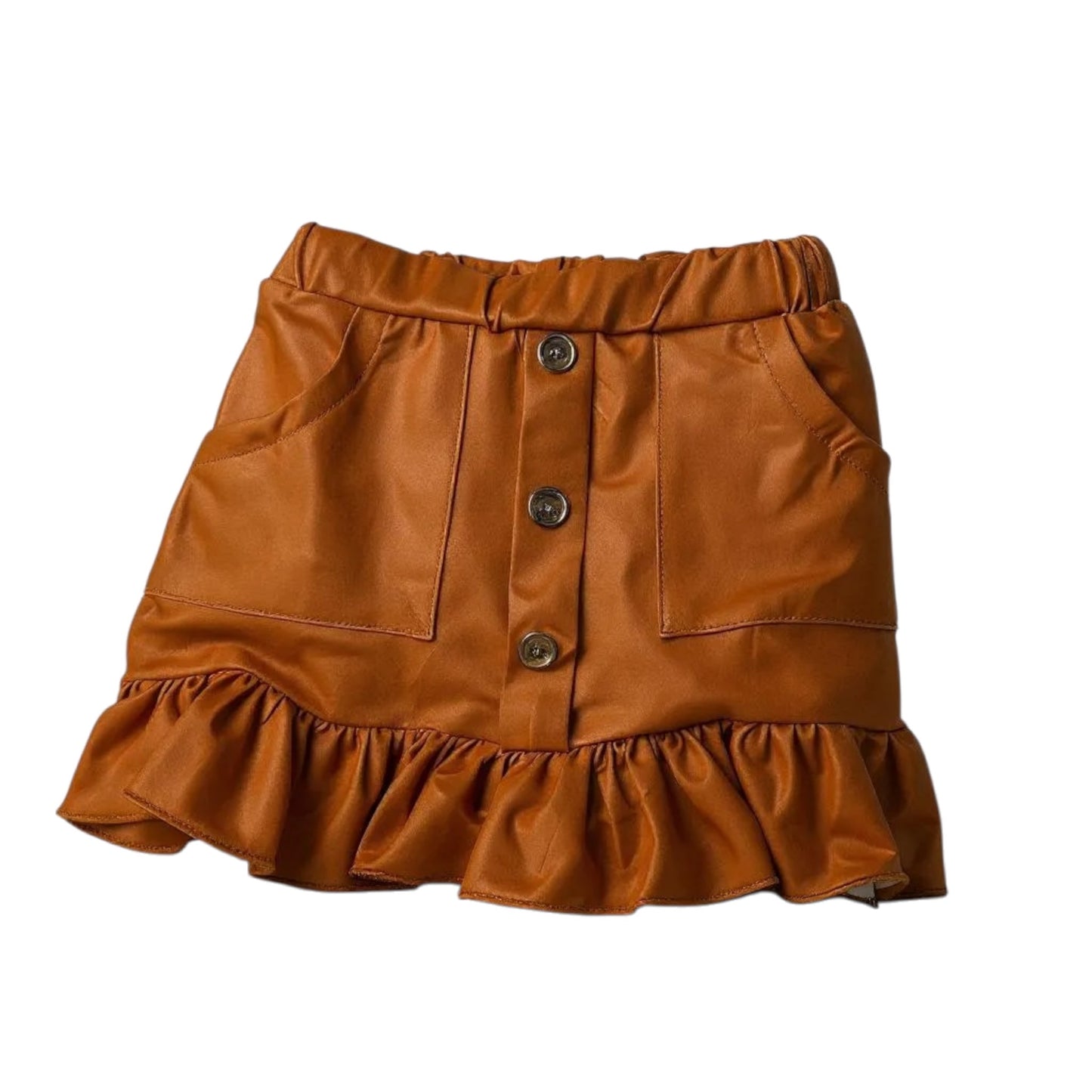 Girls Fall Pumpkin Spice Skirt Set