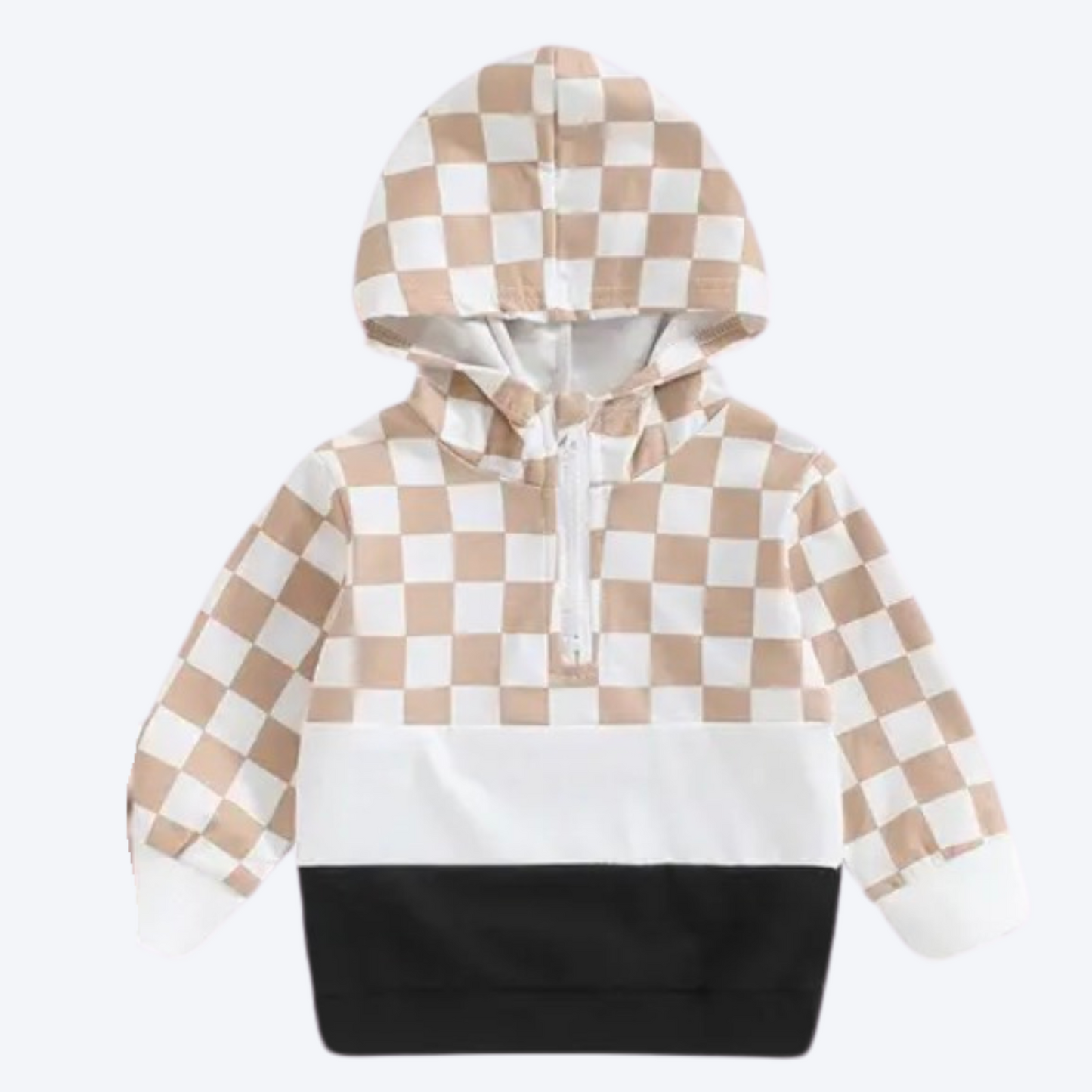 Toddler Lightweight Checked Hoodie