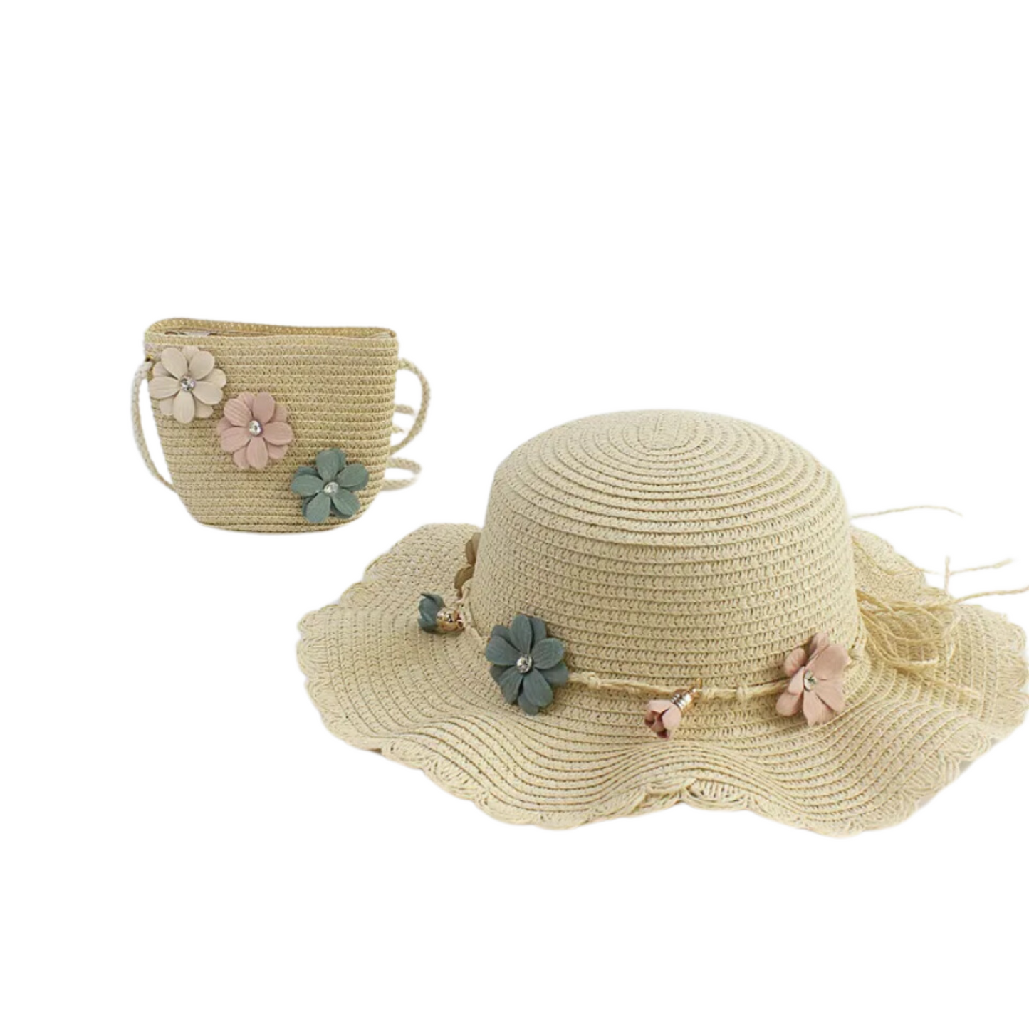 Toddler Girl Hat and Purse Set