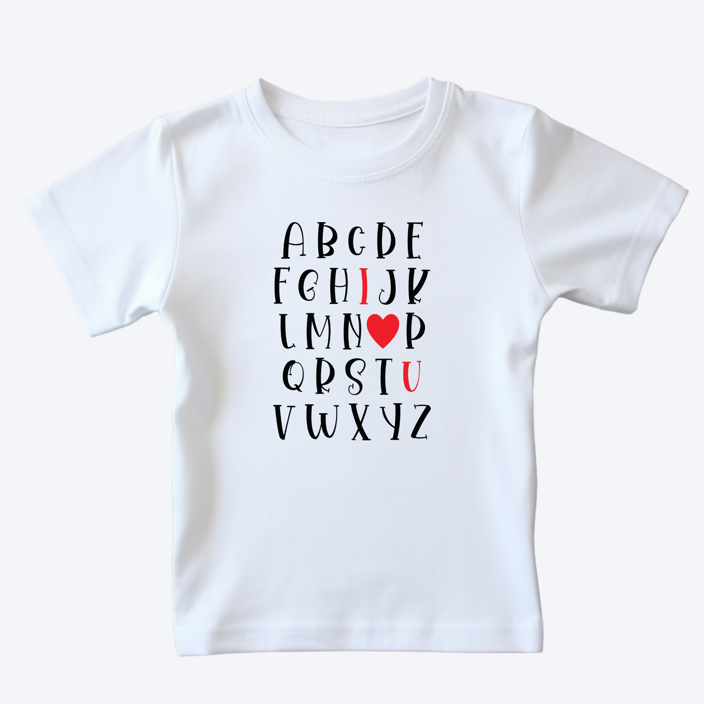 Valentine Alphabet T-shirt Unisex