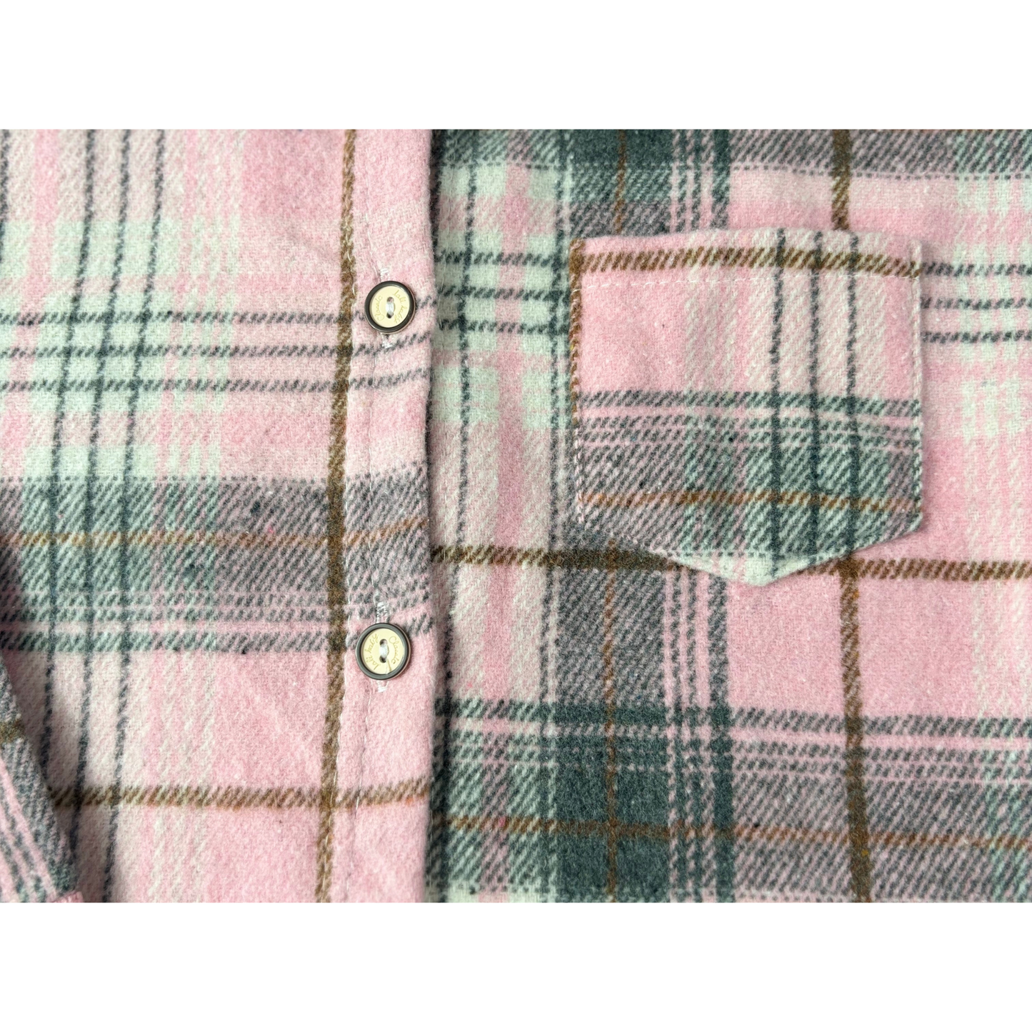 Pink long sleeve flannel shirt