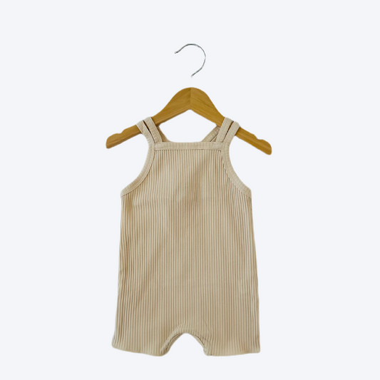 Baby cross back romper cream