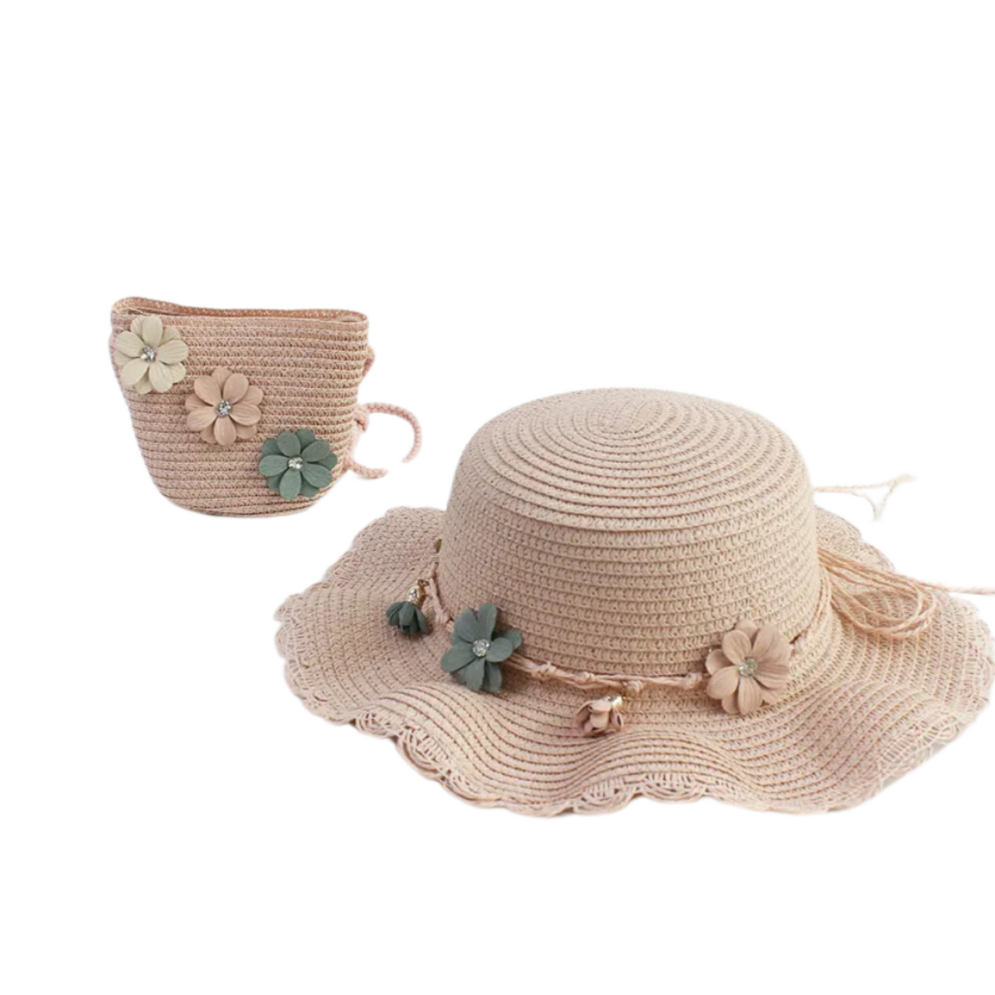 Toddler Girl Hat and Purse Set