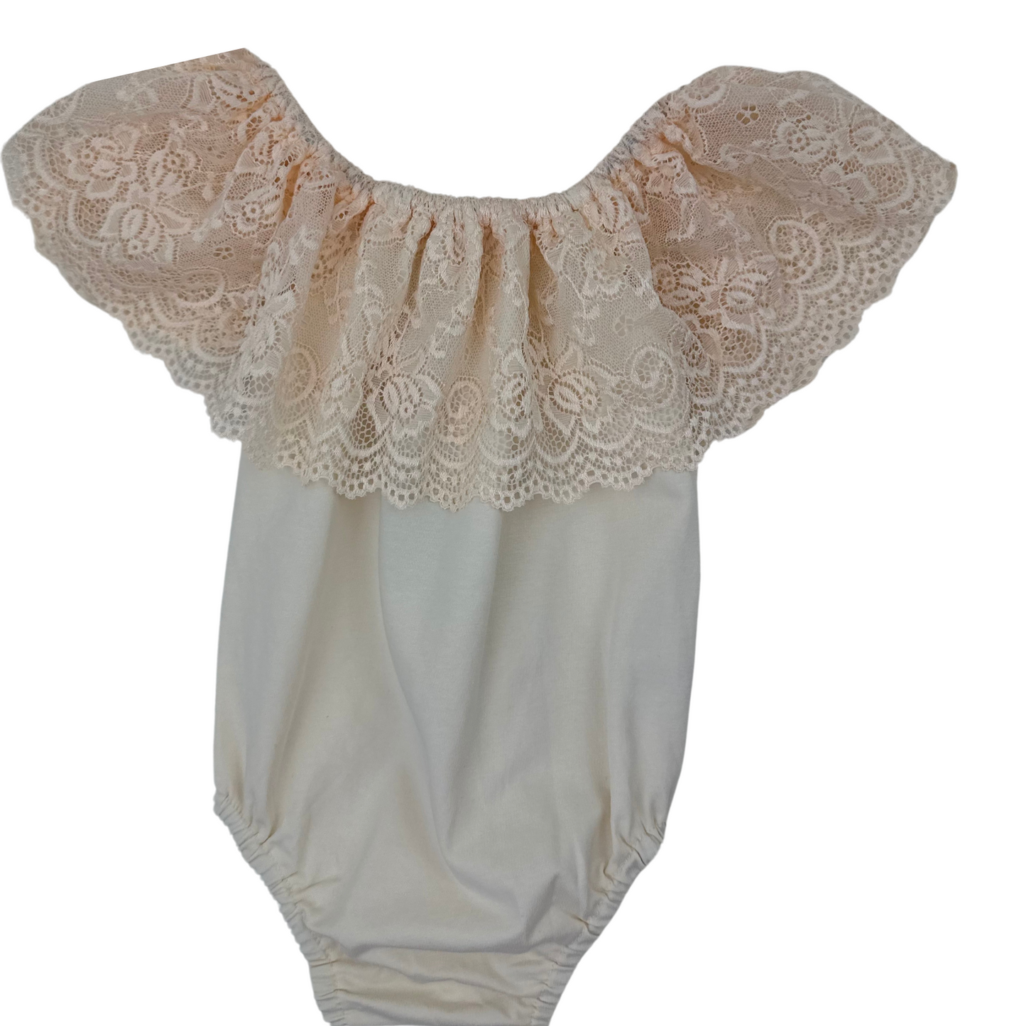 Lace Flutter Sleeve Leotard