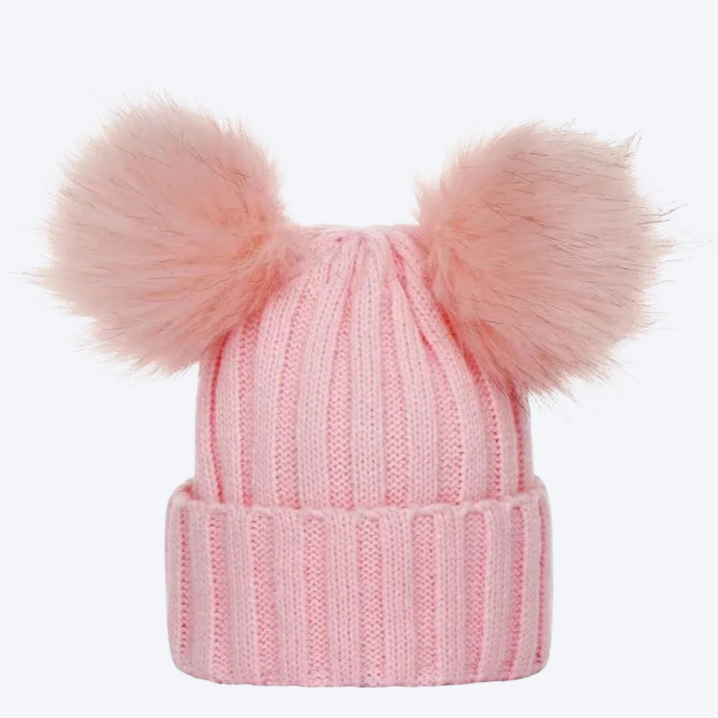 Double Pompom Knitted Hat