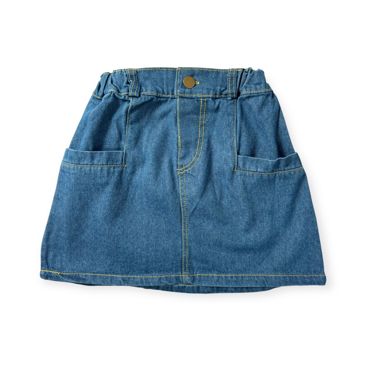 Girls Denim Jacket and Skirt