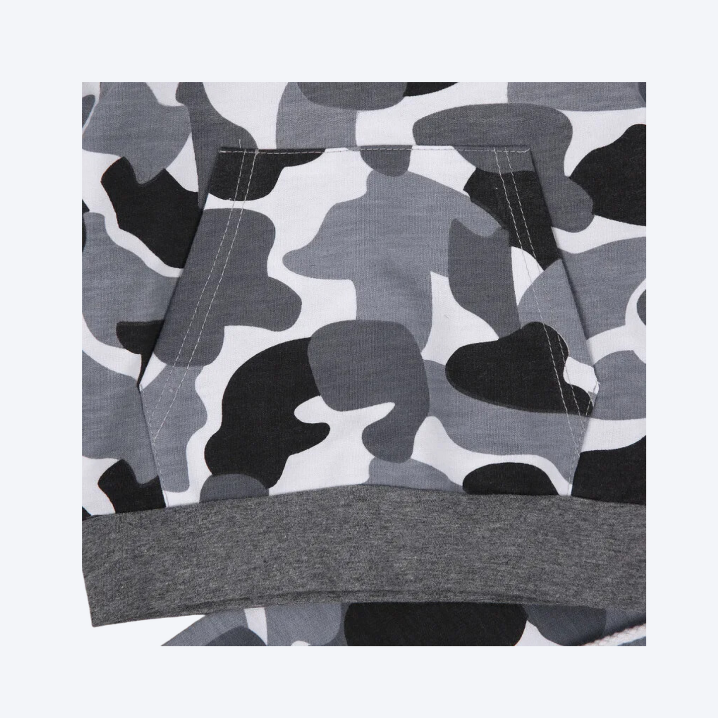 Grey camo hoodie set