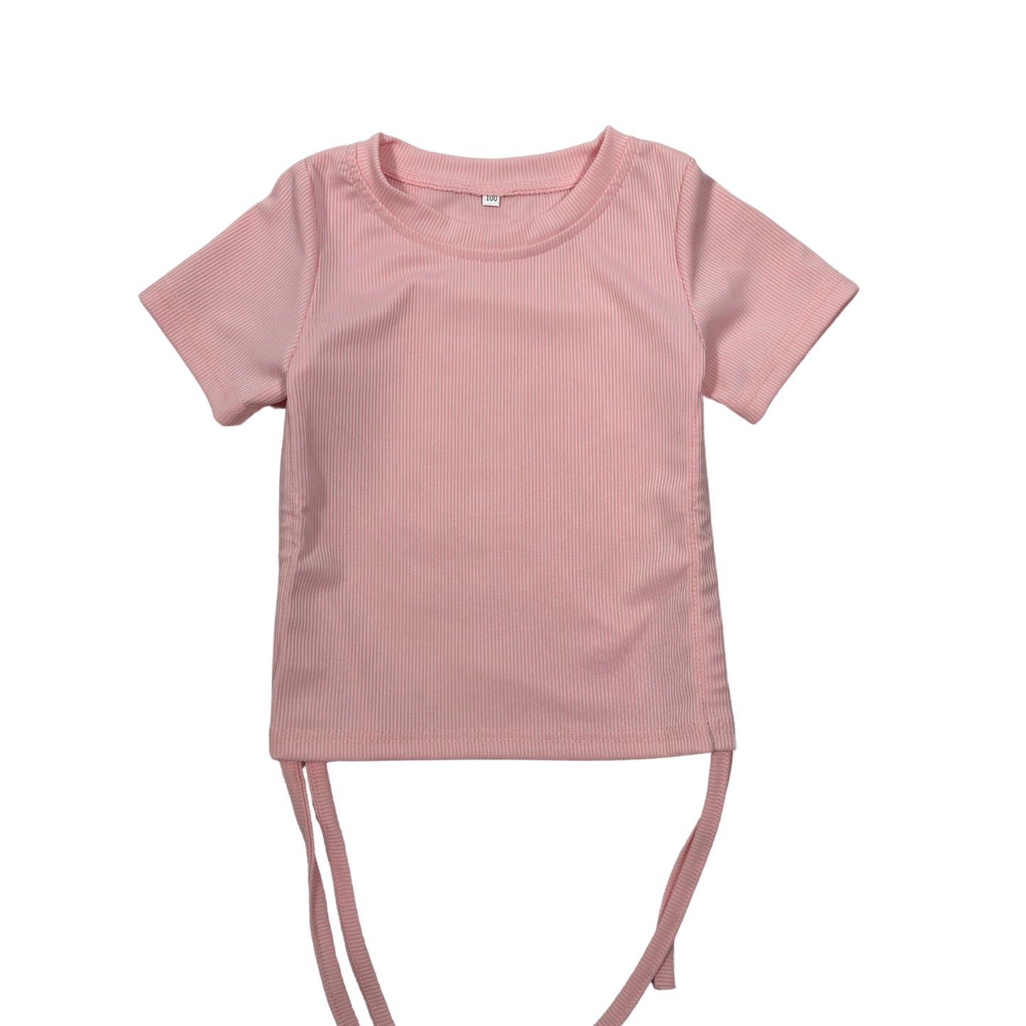 Girls Pink Flared Pant Set