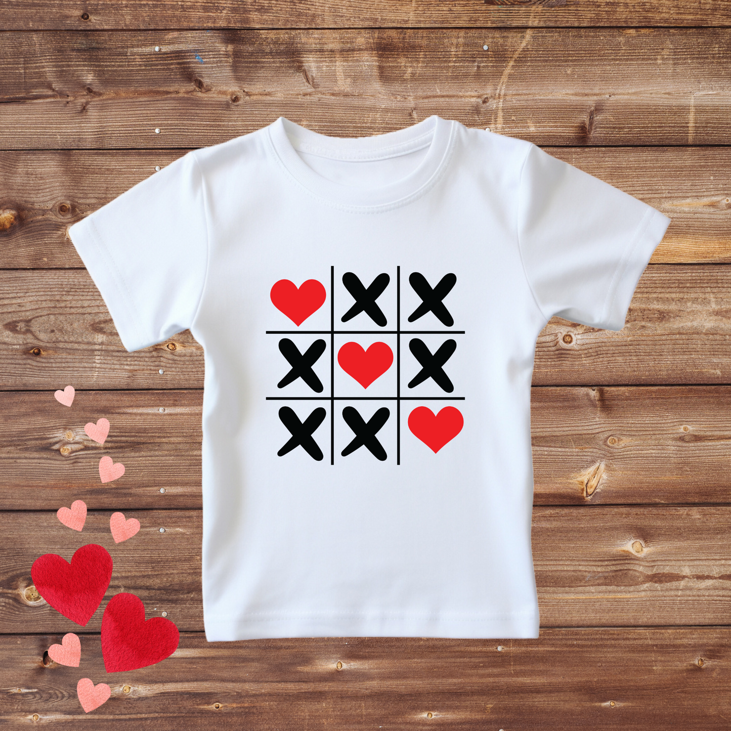 Valentine Tic Tac Toe T-shirt