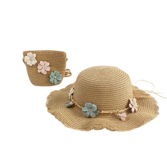 Toddler Girl Hat and Purse Set