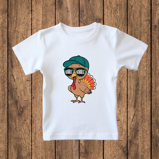 Cool Turkey Boy Thanksgiving T Shirt