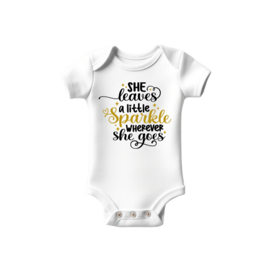 Baby girl bodysuit She Leaves a Sparkle