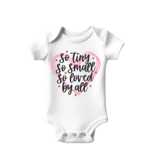 Baby girl bodysuit So Tiny So Small