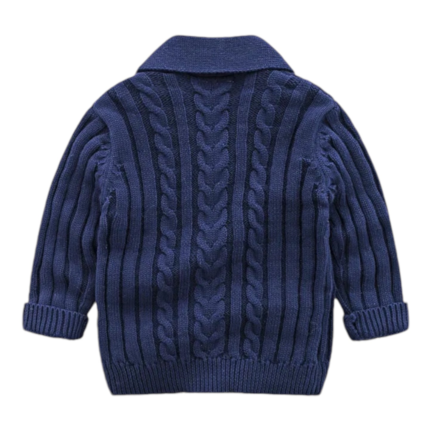 Heavy Knitted Cotton Cardigan Sweater