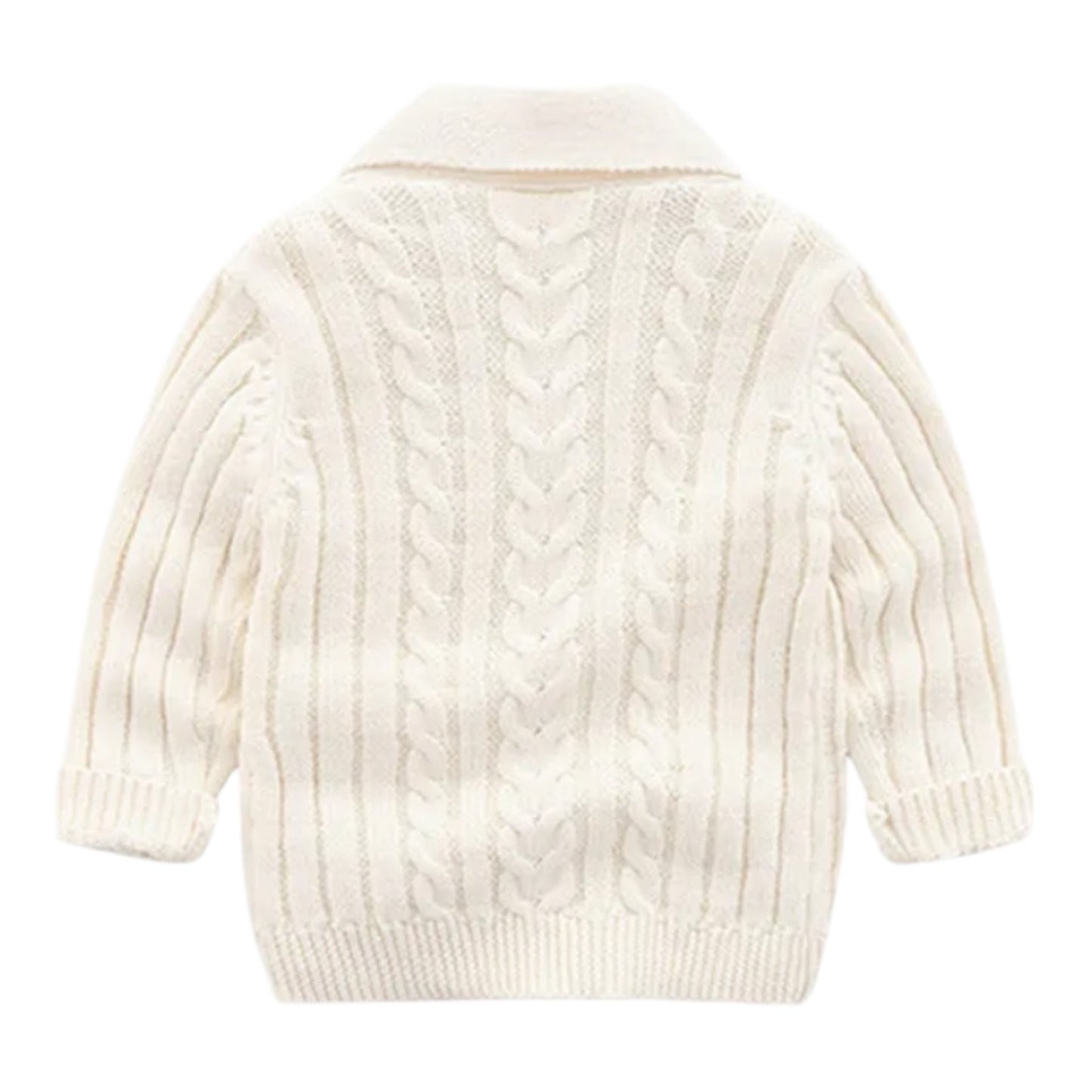 Heavy Knitted Cotton Cardigan Sweater