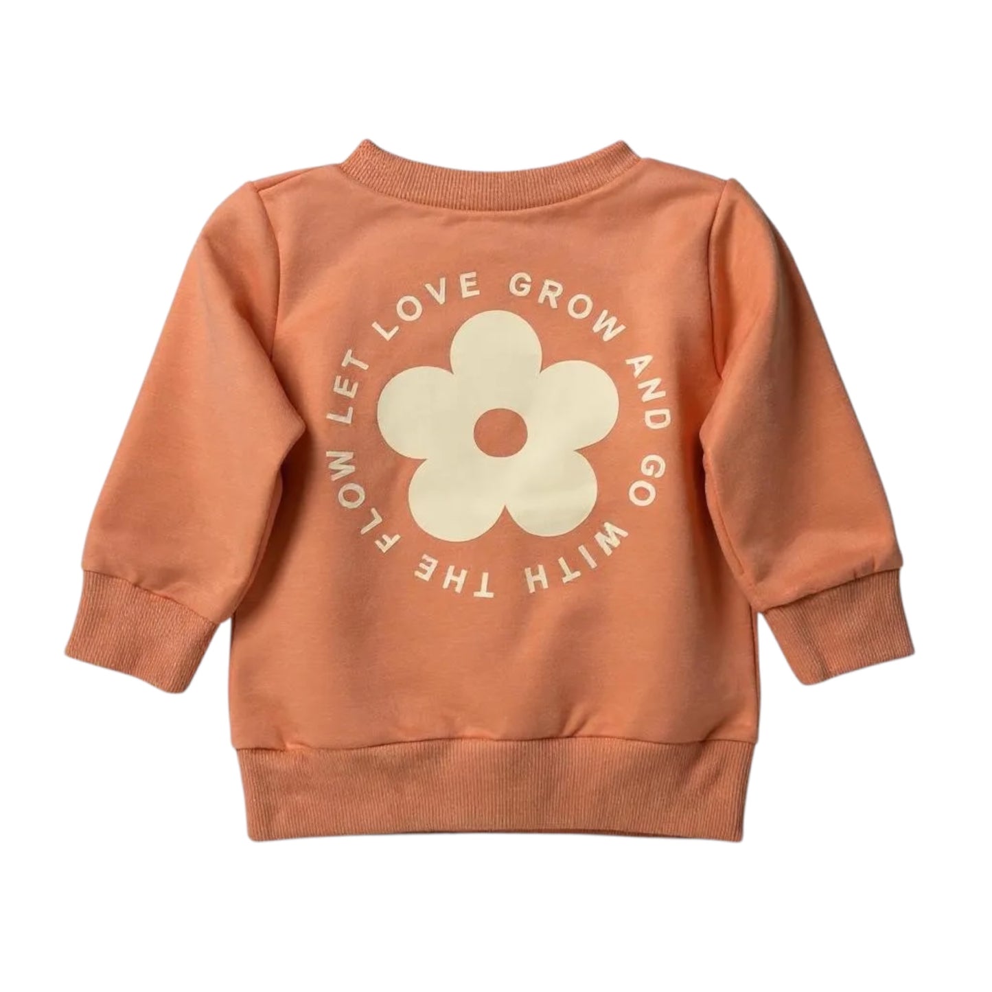 Girls floral bell bottom pant set