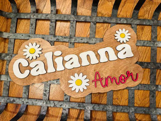 Personalized Daisy Name Sign