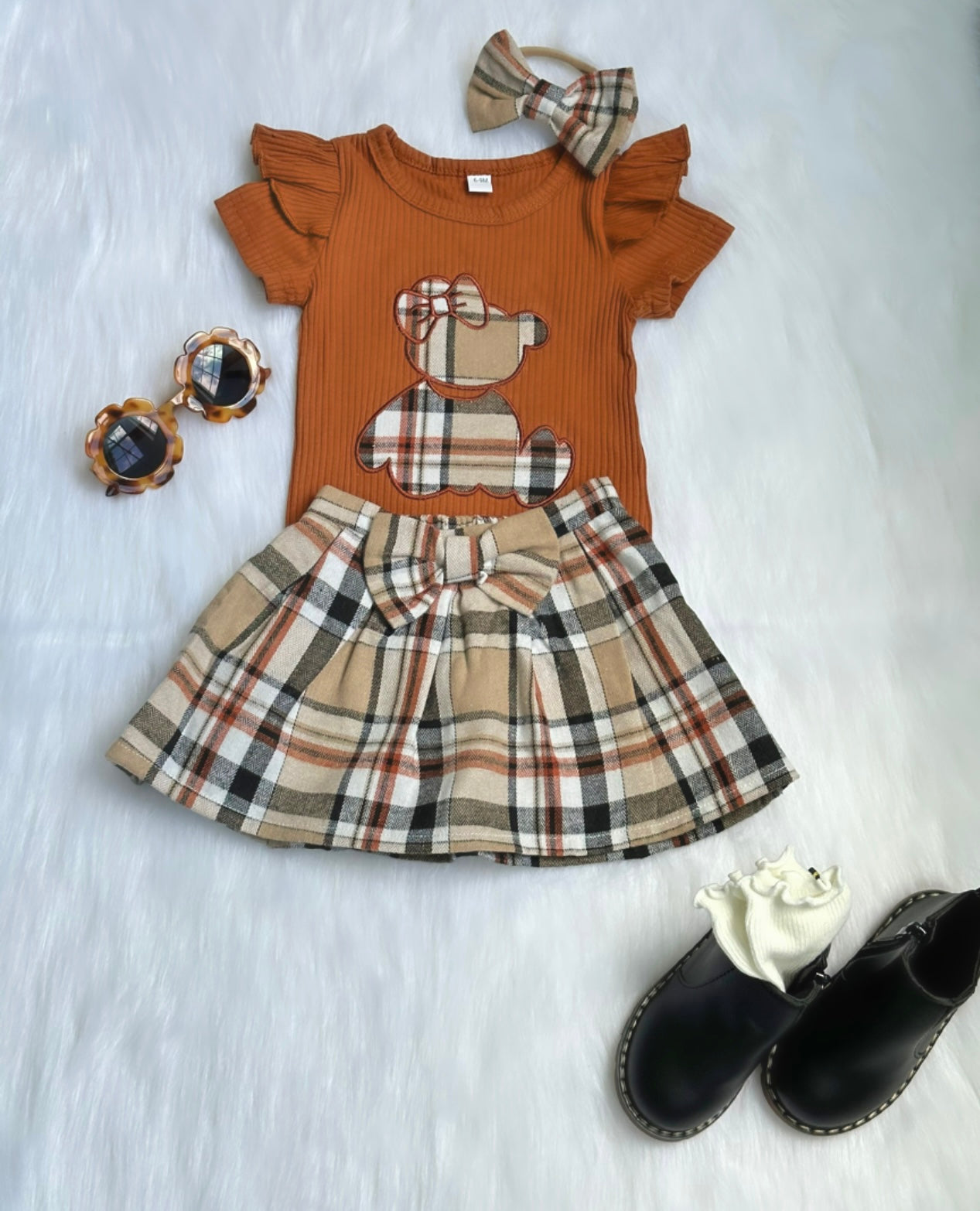 Teddy Bear Skirt Set