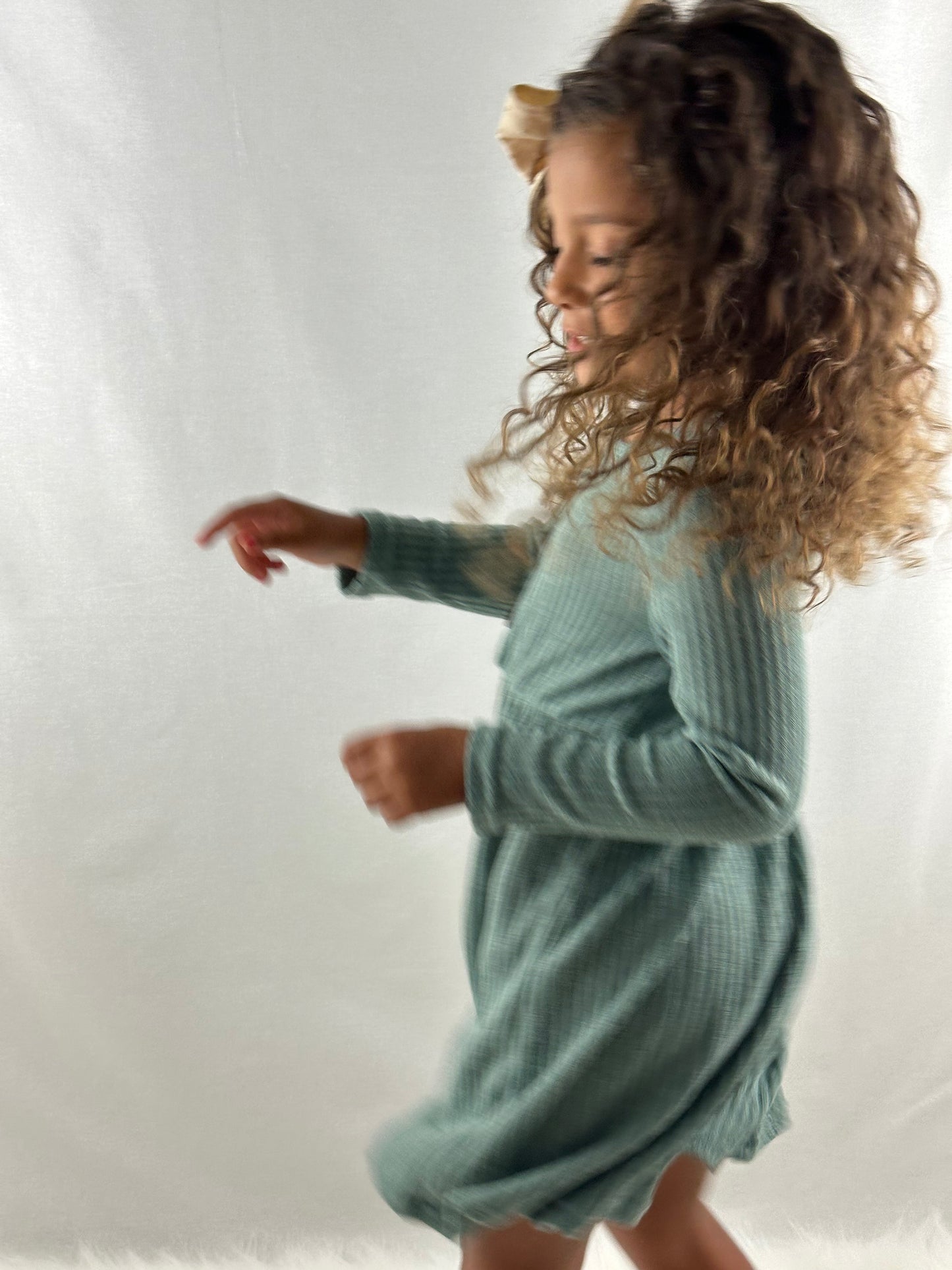 Green Long-sleeve Dress