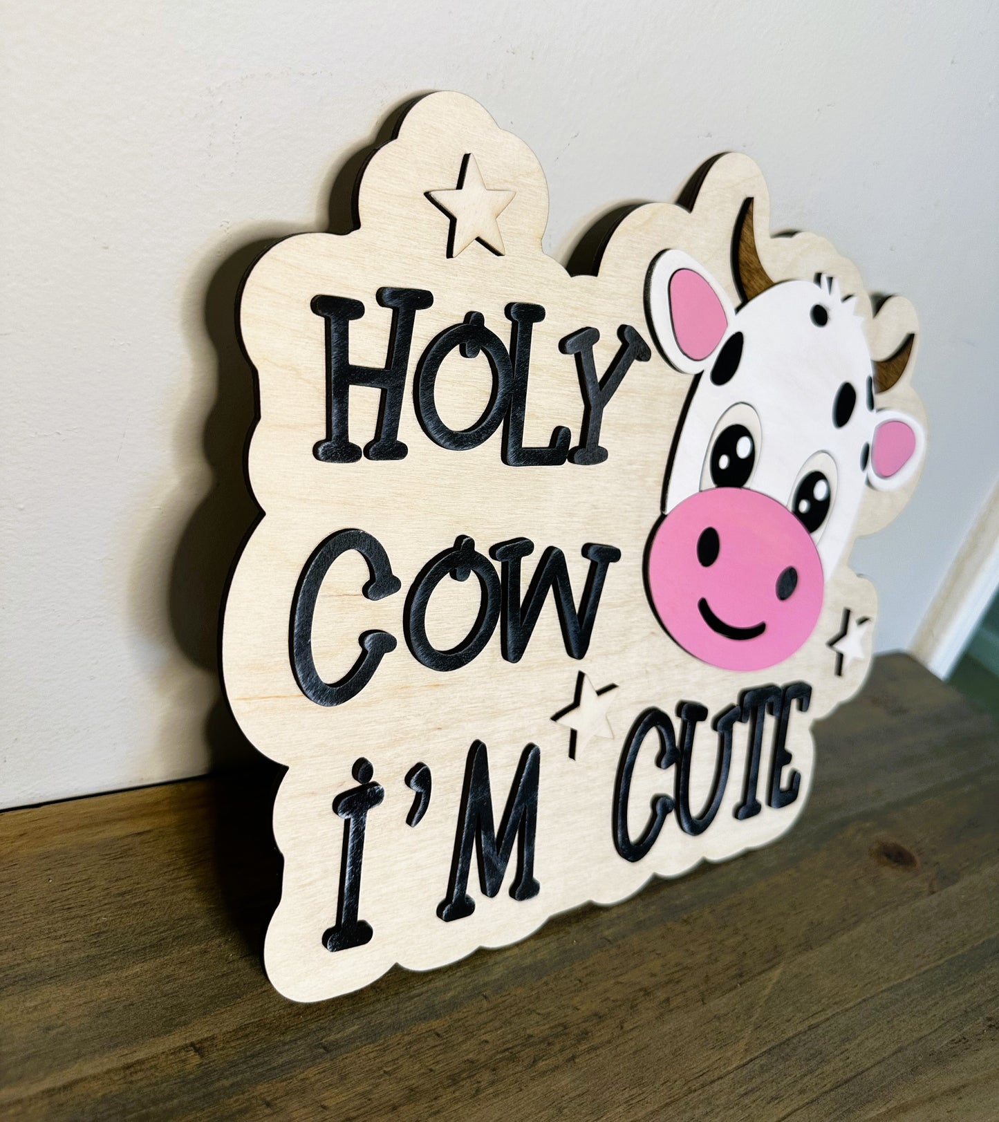 Rustic Farm Animal Baby Room Decor Cow Signs