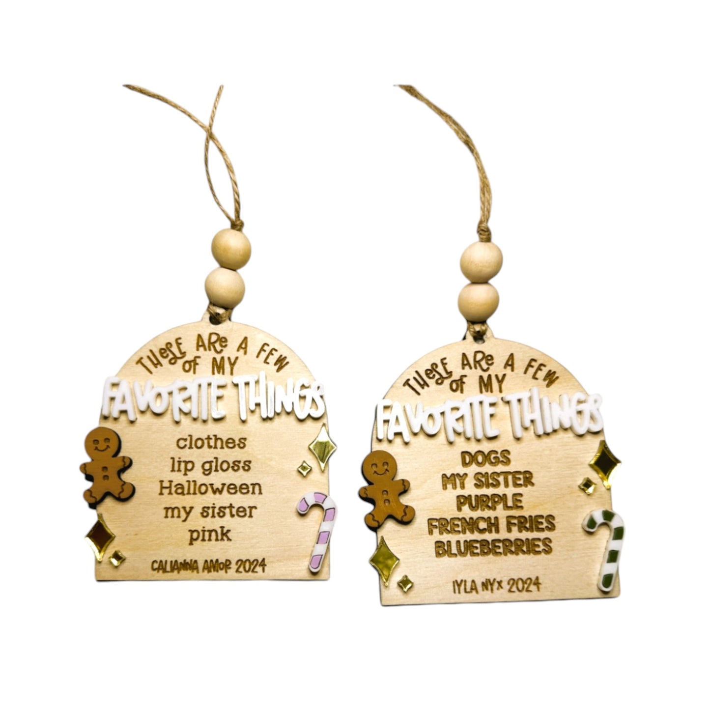 Personalized A Few of My Favorite Things Ornament