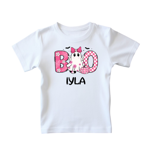 Personalized Girl BOO T-shirt