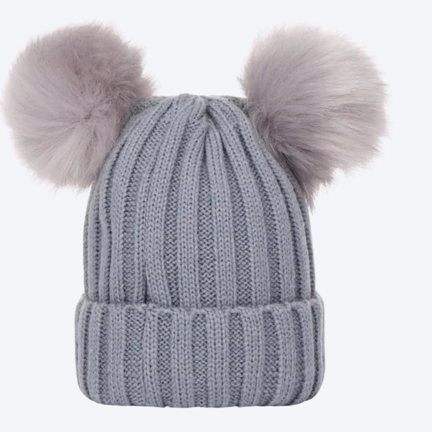 Double Pompom Knitted Hat