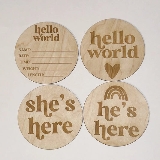 Birth Announcement Rounds