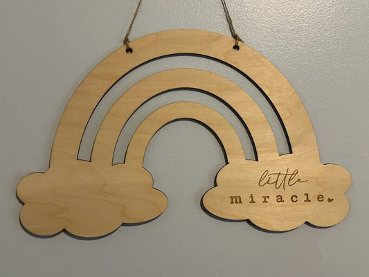 Little Miracle Rainbow Sign