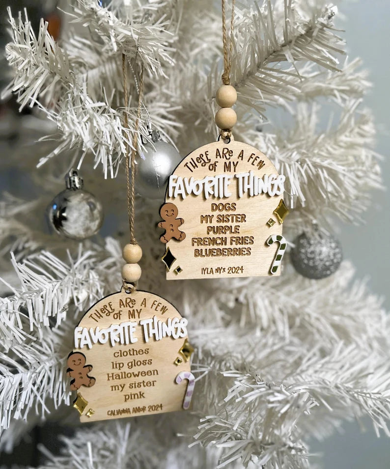 Personalized A Few of My Favorite Things Ornament