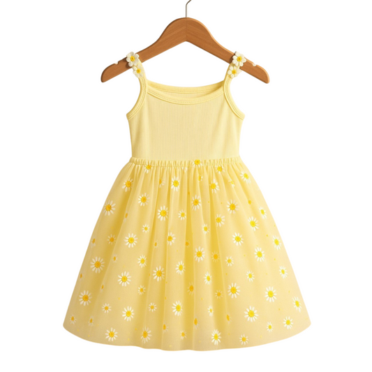 Yellow Daisy Tulle Dress